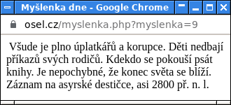 Koniec sveta sa blizi